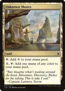 MTG ■土地/英語版■ 《未知の岸/Unknown Shores》★FOIL★ イクサラン XLN