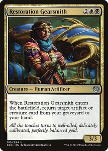 MTG ■金/英語版■ 《機械修復職人/Restoration Gearsmith》カラデシュ KLD