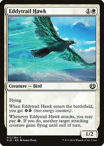 MTG ■白/英語版■ 《渦跡の鷹/Eddytrail Hawk》カラデシュ KLD