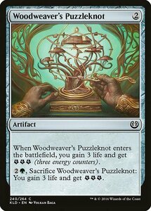 MTG ■無/英語版■ 《織木師の組細工/Woodweaver's Puzzleknot》★FOIL★ カラデシュ KLD