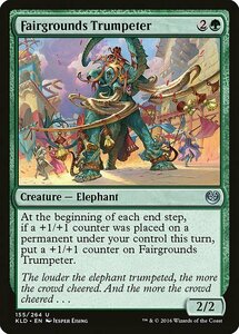 MTG ■緑/英語版■ 《博覧会場の吠え象/Fairgrounds Trumpeter》カラデシュ KLD