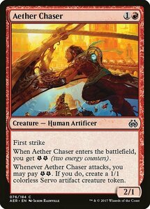 MTG ■赤/英語版■ 《霊気追跡者/Aether Chaser》霊気紛争 AER