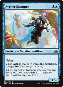 MTG ■青/英語版■ 《霊気急襲者/Aether Swooper》霊気紛争 AER