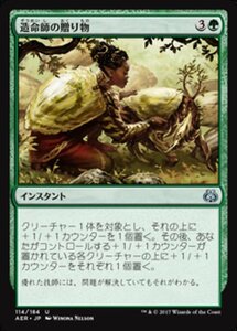 MTG ■緑/日本語版■ 《造命師の贈り物/Lifecrafter's Gift》★FOIL★ 霊気紛争 AER