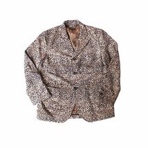 新品　送料無料　ENGINEERED GARMENTS エンジニアードガーメンツ　NBジャケット　レオパードジャカード　Beige　サイズXS　メンズ_画像1