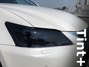 Tint+カット済みヘッドライト スモークフィルム GS250/GS350/GS450h/GS300h GRL10系/AWL10/GWL10 前期 用 Type1 レクサスGS