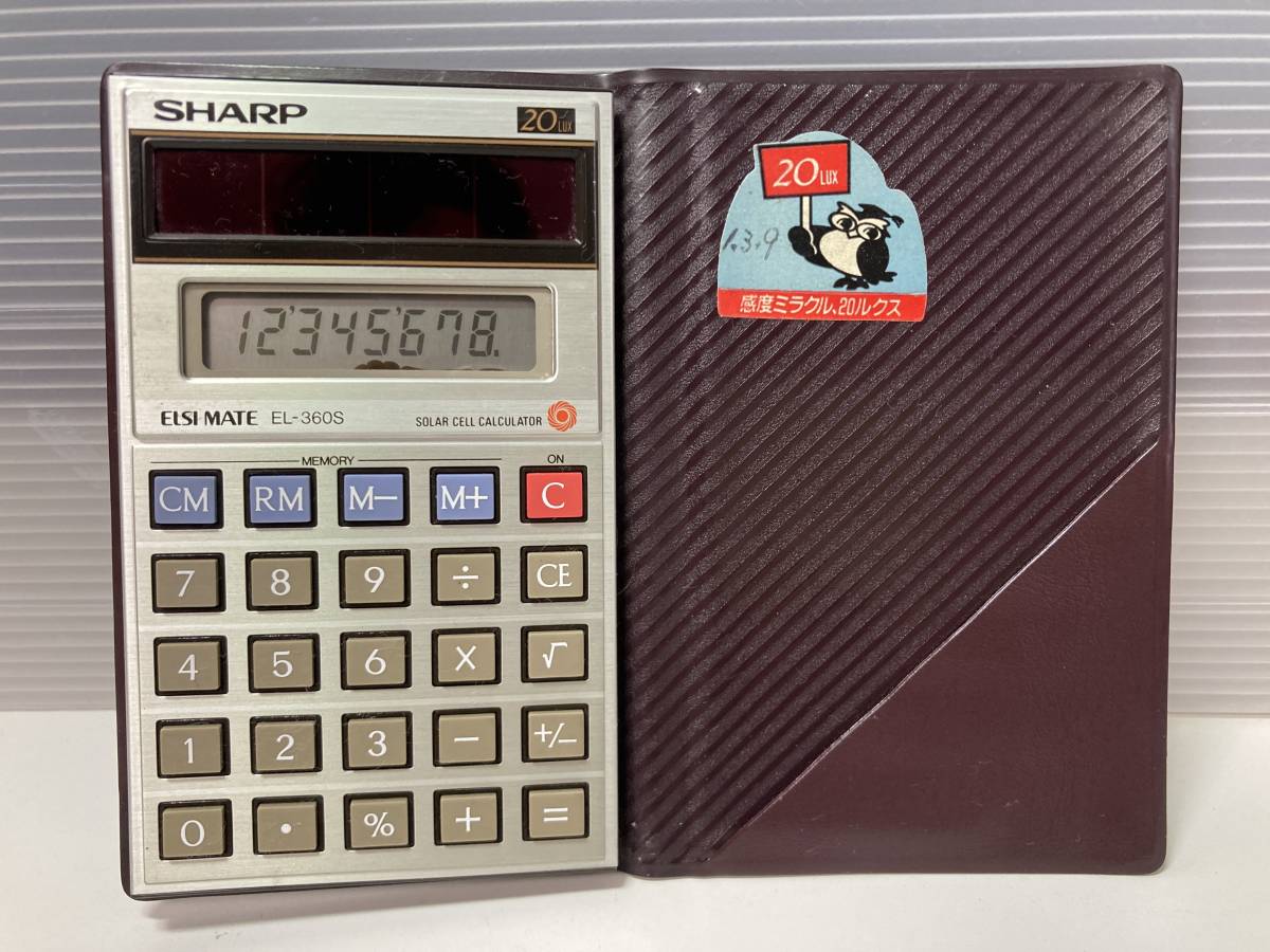 格安新品 EL-5100S SHARP シャープ ビンテージ 70年代 希少 関数電卓 ジャンク 現状 未確認 当時物 昭和 レトロ ピタゴラス -  シャープ