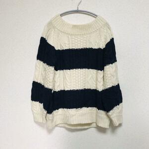 111 [Another Edition] Another Addition (F) окантовка вязаный свитер 