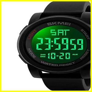 Timever（タイムエバー）デジタル腕時計 防水 メンズ スポーツ うで時計 多機能付き ストップウォッチ アラーム アウトドア led watch