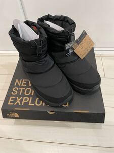 ノースフェイス ヌプシブーティー ウォータープルーフ ロゴショート BLACK 26cm THE NORTH FACE