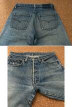 70S LEVIS リーバイス501 66前期 土砂降り系縦落ち！ リペア済み！ ヴィンテージ [501XXや502や606や505赤耳ビックE好きにもお奨め！_画像5