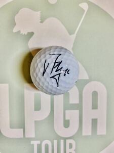 女子プロゴルフフォンシャンシャンプロ直筆サイン入りボールホンマ製現品限り激レア品JLPGA