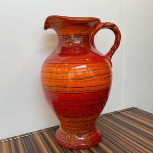 (us-3) питчер type ваза цветок основа ваза для цветов керамика красный orange серия высота 43cm интерьер произведение искусства украшение * префектура Аичи Итиномия город самовывоз приветствуется 