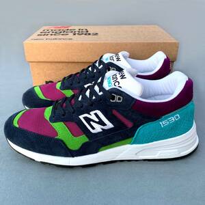 BILLY'S専売 UK製 NEW BALANCE M1530LP ネイビー×ターコイズ×パープル×グリーン US9D 27cm スエード 限定 M1500 新品イギリス英国製