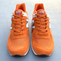 海外限定 UK製 NEW BALANCE M576FPO ORANGE “SUMMER FRUITS” US10 28cm オレンジ×オフホワイト×グレー イギリス英国製 NBスニーカー_画像2