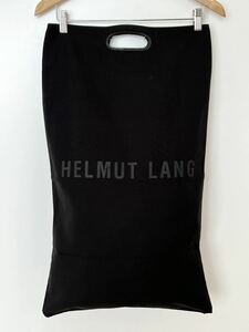  прекрасный товар *90s сам период HELMUT LANG Logo принт длинный большая сумка ручная сумочка клатч Helmut Lang Logo черный чёрный 