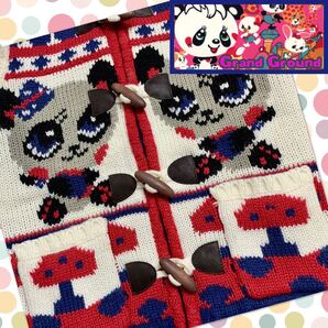 グラグラ カウチン ニット ベスト サイズM 110cm〜120cm