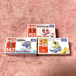 【未開封新品】ドリームトミカ/シナモン ハローキティ ディズニーモータース アリス サンリオ ディズニー