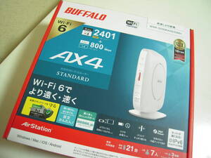 新品 未開封 BUFFALO バッファロー 無線LANルータ AirStation WSR-3200AX4S-WH ホワイト 送料無料 ③