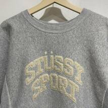 ☆送料無料☆STUSSYxCHAMPION☆リバースウィーブ☆スウェット☆リバース☆単色☆メンズM☆A22_画像2