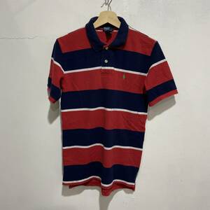 送料無料☆人気☆RalphLauren☆マーク入りボーダーポロシャツ☆BOY'S L☆z20c