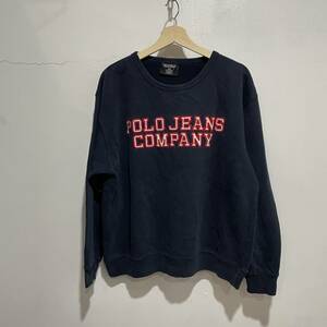 送料無料☆RALPH LAUREN ☆ラルフローレン☆ポロジーンズ☆ワッペンロゴ付きスウェット☆メンズM☆z20c