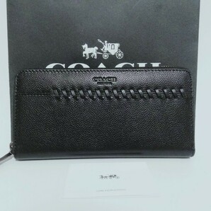 新品未使用 COACH コーチ ブラック 長財布