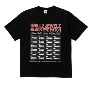 【Black Eye Patch】 GRILLZ JEWELZ TEE Lサイズ 送料込み/未使用/男女兼用/ブラックアイパッチ/コラボ/完売品/21SS