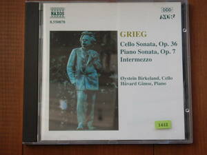 1412◆GRIEG:Cello Sonata,Op.36/Piano Sonata,Op.7 輸入盤 グリーグ オイスタイン・ビルカラン ホーヴァル・ギムセ