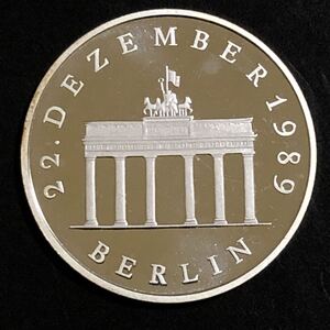 東ドイツ 20マルク プルーフ銀貨! ブランデンブルク門開門!! 発行枚数5000枚のみ 人気注目銘柄!!!