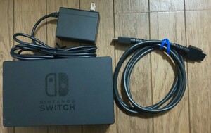 Nintendo Switchドック ACアダプター HDMIケーブル ニンテンドースイッチ 純正品 中古
