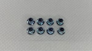 ☆新品未使用☆ 4mmフランジロックナット 8個 タミヤ 組立てキット付属品 【DT-02 DT-03 DF-03 TT-02】