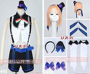 バーチャルYouTuber カルロ・ピノ 新衣装 手袋付き コスプレ衣装＋帽 風(ウィッグ 靴別売り)