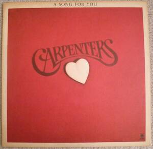 Carpenters『A Song For You』LP Soft Rock ソフトロック
