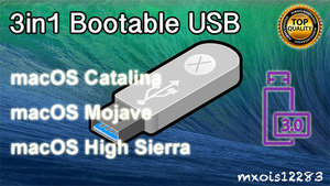 [Apple正規品] Mac OS X 3 in 1 ブータブルUSB 3.0 Catalina、Mojave、High Sierra 32GBインストーラー | 良心価格 高品質 送料無料