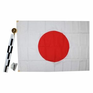 国旗セット 国旗(テトロン/約70×92cm) 旗竿(約140cm) 日の丸セット
