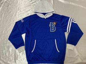 [ free shipping price cut negotiations welcome ] Yokohama DeNA Bay Star z Descente blue white pull over Parker L size old clothes DESCENTE jersey NPB blue 