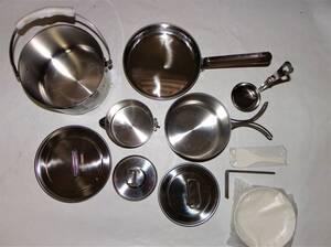 CAPTAIN STAG キャプテンスタッグ M-7727 CAMPING COOKER L SET キャンピングクッカー セット キャンプ用品