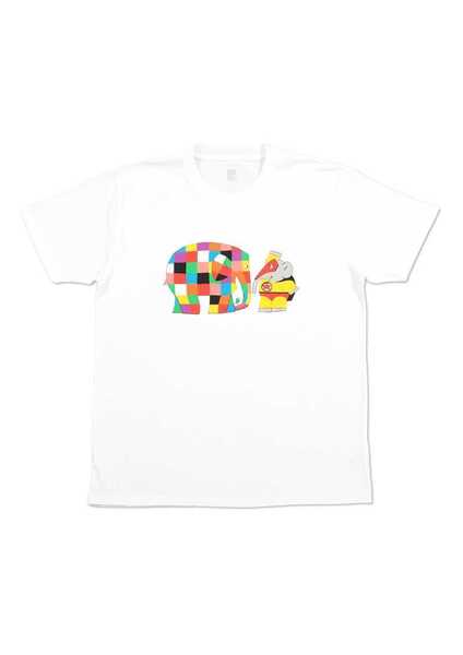 新品未使用!グラニフ ぞうのエルマー スーパーエレファント Tシャツ メンズ Lサイズ