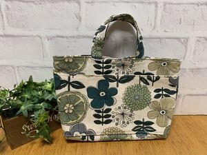 NO.774 ハンドメイド バッグインバッグ 花柄 トートバッグ ハンドメイドバッグ