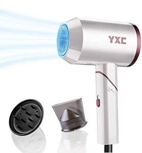 ヘアドライヤー マイナスイオン 大風量速乾 1500W 57℃恒温 3種類ノズル