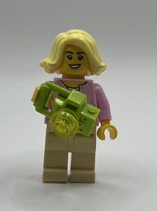 即決 新品 未使用　レゴ LEGO ミニフィグ 　ミニフィギュア 　シティ　カメラ女子　ボブヘアーの女の子