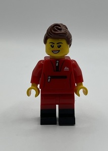 即決　新品　未使用　レゴ　LEGO　ミニフィギュア　ミニフィグ　シティ　タウン　スポーツウェアの女の子　ポニーテール　女性