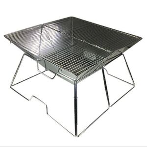 バーベキュー コンロ BBQコンロ たき火台 折り畳み 収納袋付き バーベキューグリル BBQグリル キャンプ アウトドア BBQ