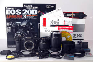 ★付属品多数有り★ Canon キャノン EOS 20D 超望遠Wズームレンズセット