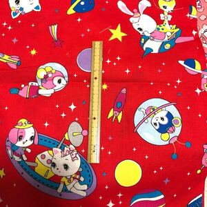 ハニーチューン☆ルシアン☆生地☆はぎれ☆ハンドメイド 昭和レトロ ハニーチューン レトロアニマル 生地