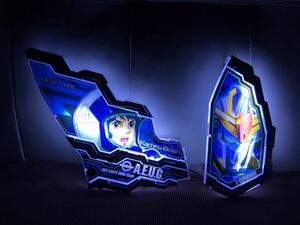 即決価格！！２個セット！！信工房 Zガンダム LED発光！アンドン 行灯 パネル お車のインテリアに！お部屋のインテリアに！！