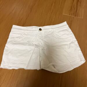 ショートパンツ ホワイトデニム デニムショートパンツ ハーフパンツ