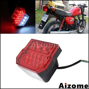 爆売れ スズキ TS125 TS150 TS250 モーターサイクル テールライト LED リアランプ テール ライト SR50 S51 MZ ETZ ストップライト