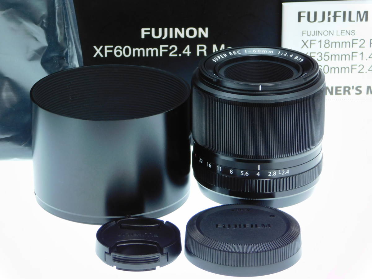 注文割引 純正フード付きFUJIFILM Macro R XF60mmF2.4 単焦点中望遠 